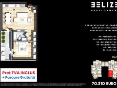 Cernica, apartament 2 camere, bloc finalizat, parcare gratis